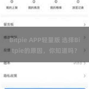 Bitpie APP轻量版 选择Bitpie的原因，你知道吗？