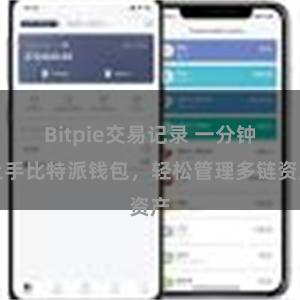 Bitpie交易记录 一分钟上手比特派钱包，轻松管理多链资产