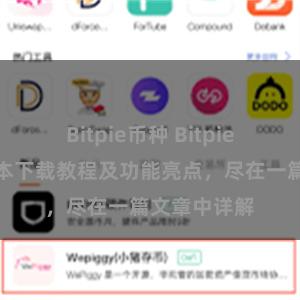 Bitpie币种 Bitpie钱包最新版本下载教程及功能亮点，尽在一篇文章中详解