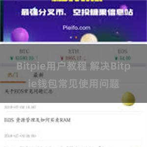 Bitpie用户教程 解决Bitpie钱包常见使用问题