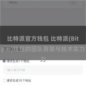 比特派官方钱包 比特派(Bitpie)钱包的团队背景与技术实力